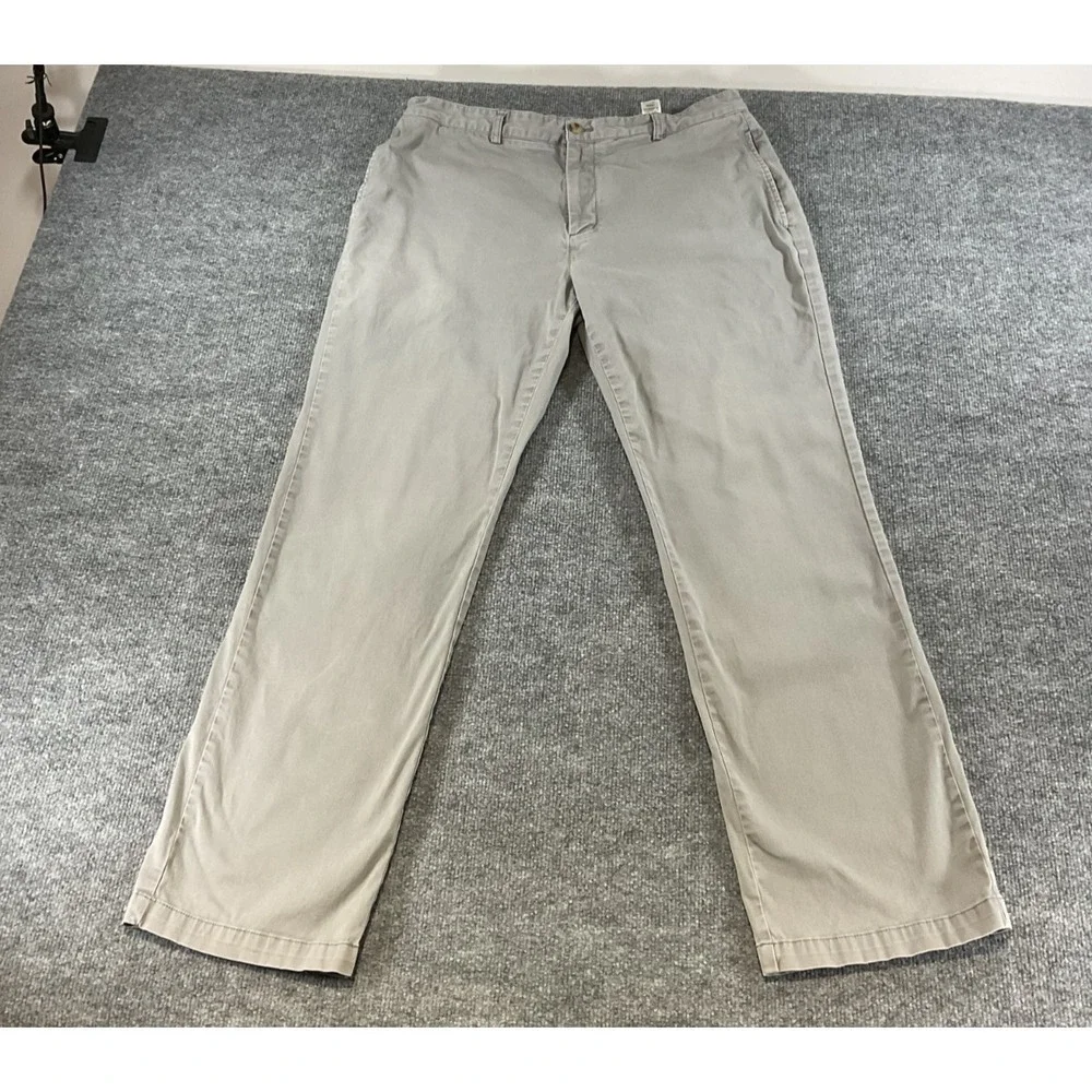 Vineyard Vines Club Pants Mens 36x34 Khaki Gray Chino Classic Fit Preppy Casual